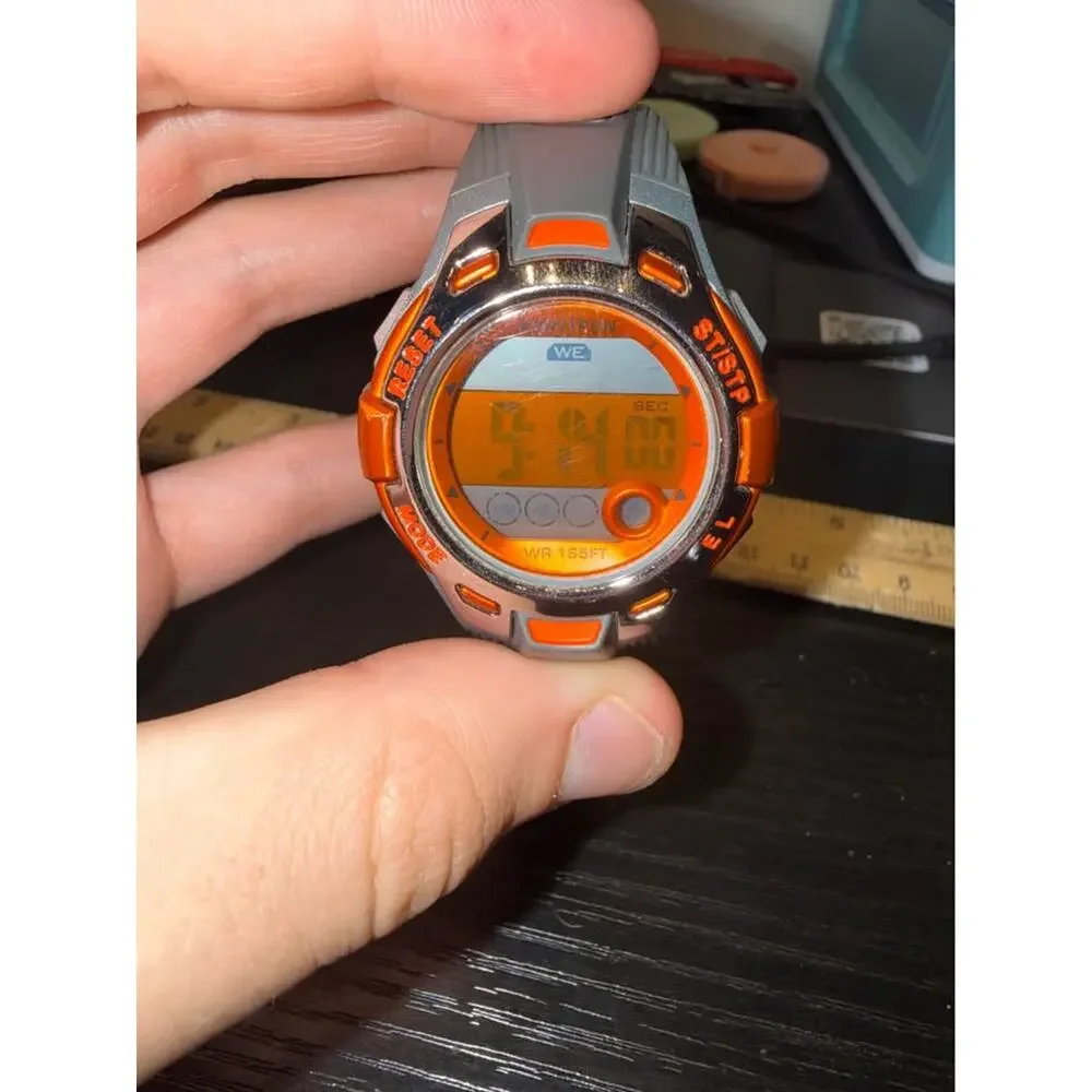 ARMITRON Pro Sport Gray and Orange Digital Watch #45/7054 Unisex (FC107-1Q4548